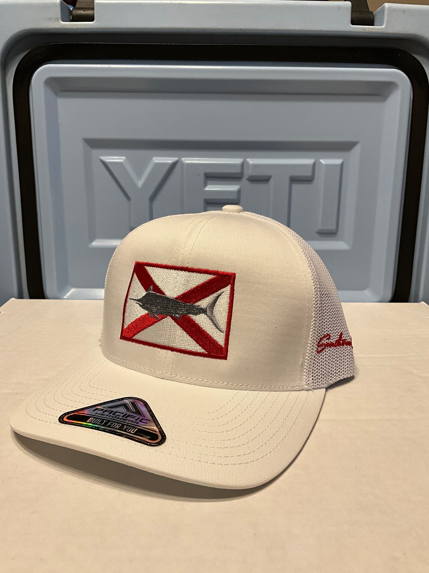 Shark Embroidered Trucker Hat