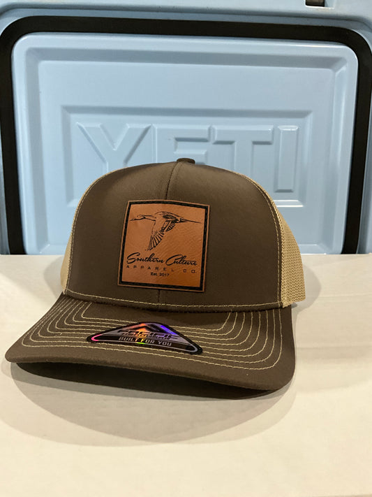 Pintail Duck Leather Patch Trucker Hat